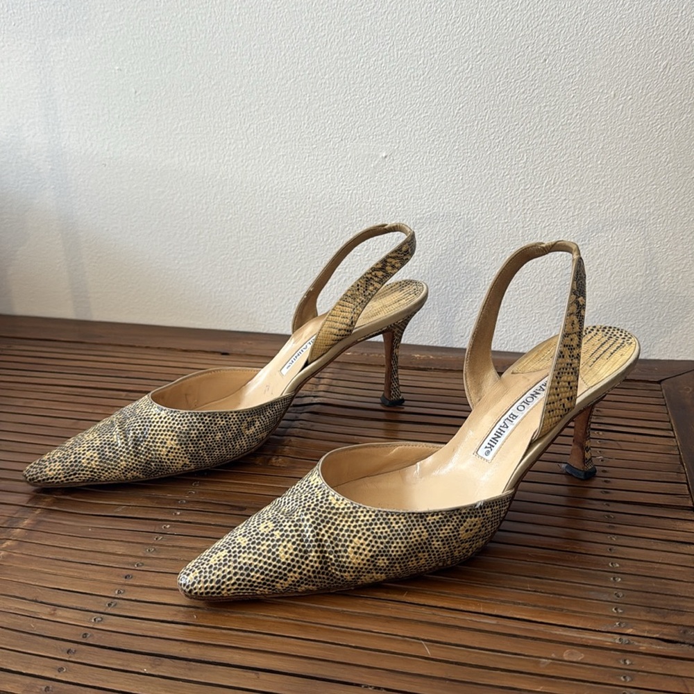 Manolo Blahnik Slingbacks - Picture 5 of 8